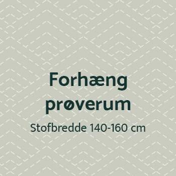 Forhæng til prøverum stofbredde 140-160cm