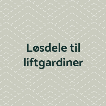 Løse materialer til liftgardiner