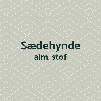 Sædehyndebetræk med alm. stof