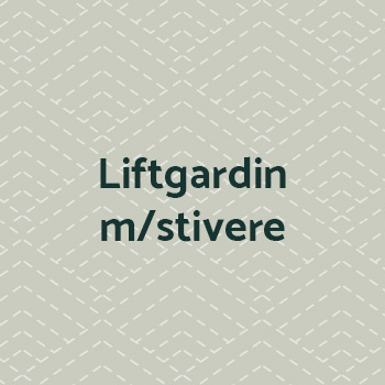 Lift gardiner med kædetræk og stivere